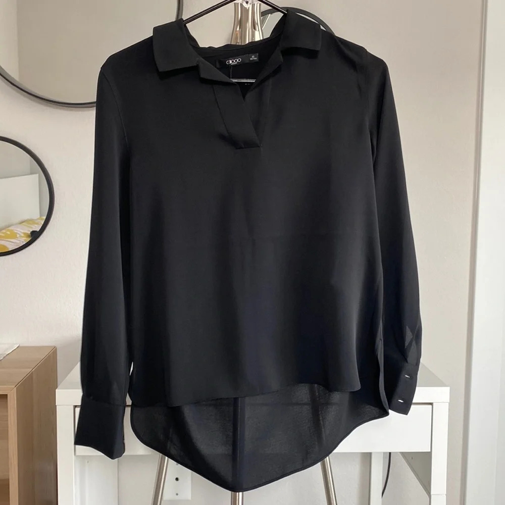 G2000 Collared Buttonless Long Sleeve
